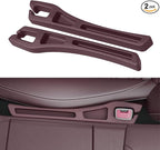 Car Seat Gap Filler Organizer, 2PCS Multifunctional Vehicle Fill Gap Blocker with Storage Slot Between Seat & Console, Anti-Drop Auto Interior Organization, Universal Fit (Red)