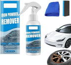 Iron Powder Remover Spray, Multi-Functional Quick-Acting Rust Removal Spray - pH Neutral & Paint Safe Car Detailing for Wheels, Rims & Metal Tools - Advanced Formula, No Damage to Surface (100 ML*1)
