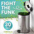 Trash Can Deodorizer Odor Eliminator - Garbage Can & Diaper Pail Deodorizer compatible with Dekor Munchkin Ubbi Diaper Genie, Odor Absorber Natural Activated Carbon Unscented Fragrance Free, 2 Pack