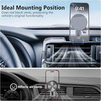 DIAMOOKY Metal Ultra Magnetic Phone Mount for Toyota 4Runner 2024 2023 2022 2021 2020-2010 5th Gen 4runner Accessories Dash Cell Phone Holder Adjustable Phone Stand Fit for All Smartphone for MagSafe