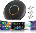 CB6 Car Video Box, 2025 Plug & Play AI Box CarPlay, Wireless CarPlay Adapter/Android Auto with Advanced AI, GPS, Compatible Massive APP, Android 13, 2 BT, 4G LTE, 4G+64G, for OEM Wired CarPlay