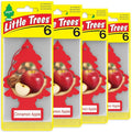 LITTLE TREES Car Air Freshener | Hanging Tree Provides Long Lasting Scent for Auto and Home | 24 Air Fresheners |Cinnamon Apple