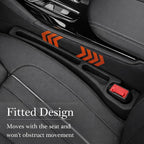 Seat Gap Filler 2 Pack, Car Seat Gap Plug with Storage Slot for Phone & Keys, High-Density Elastic Car Slot Organizer for Most Cars, SUVs, and Trucks - Black