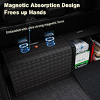 GMQ Car Trunk Organizer for SUV,Car Organizers and Storage with Collapsible Storage, Magnetic Lid Large Capacity for SUV, Truck, MPV (3D-Black, L-21.5×13×12.5 IN)