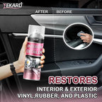 Car Interior Cleaner, Leather Cleaner, 15 oz. Large-Capacity Interior Detailer in Iron Can, Wheel Cleaner, Suitable for Cleaning Rubber, Plastic, and Leather Surfaces Inside Vehicles (1 Bottle)