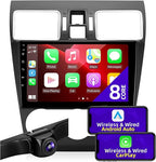 Android Car Radio Upgrade Compatible with Wireless Carplay Android Auto for Subaru Forester Impreza WRX 8 Core TouchScreen Stereo Bluetooth GPS WIFI AM/FM Camera Navigation Head Unit (2016-2018)