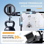 MagSafe Tesla Phone Mount for Model 3/Y/S/X/Cybertruck - Magnetic Car Phone Holder with N52 Strong Magnet 360° Rotatable Alloy Stand Silicone Pad Screen Safe & Universal Fit Obsidian Black