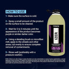 Vonixx Izer Iron Remover| pH-Neutral, Non-Acidic Formula | Easy Application | Reduced Odor Formula | Keep Your Vehicle Looking Like New | Car Detailing Supplies | 101.4 fl oz (3L)