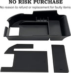Compatible with Camry XLE or XSE 2018-2021 2022 2023 2024 & Camry LE SE 2020-2023 2024 Center Console Organizer Tray Accessories, Fit Dual USB Ports（not for 9th 2024 2025 Camry） (Black)