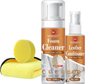 Foam Cleaner and Leather Conditioner Kit Long-Lasting Protection for Leather Car Interior, Furniture, Sofa