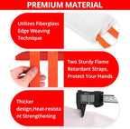SecuCaptain Emergency Fire Blanket for Home and Kitchen - 8 Pack 40"x40" Flame Suppression Fiberglass Fire Blankets for House Camping Car Warehouse Office Emergency Survival Safety