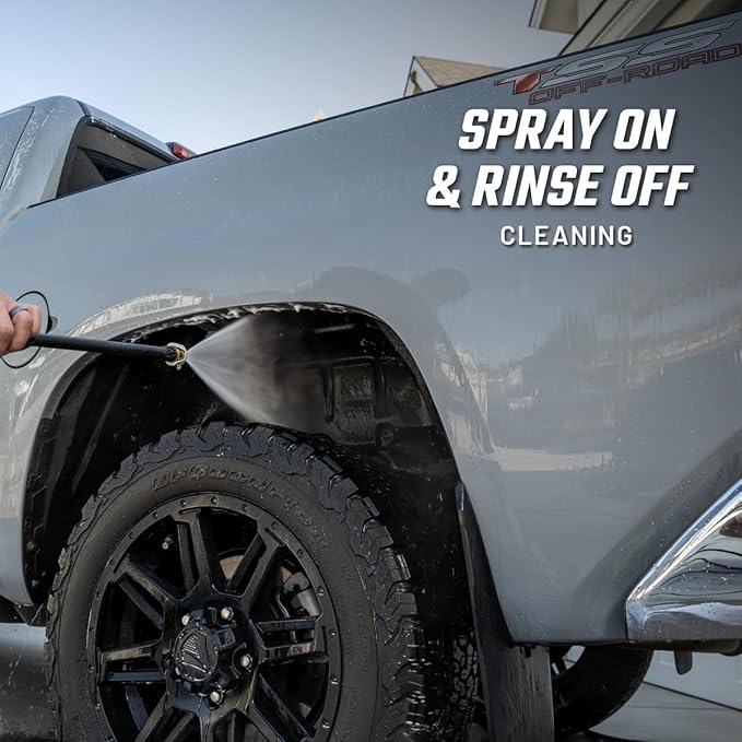 Slick Products Super Concentrated Touchless Pre-Soak, Foaming Prewash Car Soap for Foam Cannon or Foam Gun, Loosens Mud, Dirt, Bugs & Grime, Spray On & Rinse Off, 64 oz.