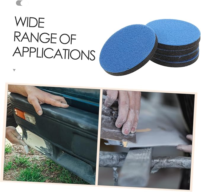 GLEAVI 5pcs Windshield Scratch Remover Kit Automotive Glass Polishing Pads for Quick Repair of Scratches Car Windows Includes Mesh Sanding Discs for DIY Use