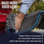 Rapid Dry Towels Mach 2 Speed Car Wash Towel | 60 x 30 cm | Chenille Microfiber Car Wash Cloth | 7X Larger Than Wash Mitt | Ultra Absorbent, Scratch-Free, Auto Detailing Towel for Cars SUVs Trucks