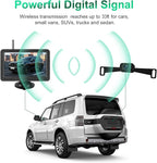 Wireless Revesing Camera with 5" Monitor Upgrade for Car Waterproof Backup Camera Digital Signal Wide View Night Vision System Back Up Cameras for 2014 Silverad Car Van SUV Truck Vehicles