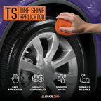 Suds Lab TS Tire Shine Applicator – Reusable Foam Tire Dressing Applicator Pad, Tire Shine Brush, Ideal for Car Tire Shine Gel, Tire Balm, Tire Cleaner, and Tire Applicator Sponge for even application
