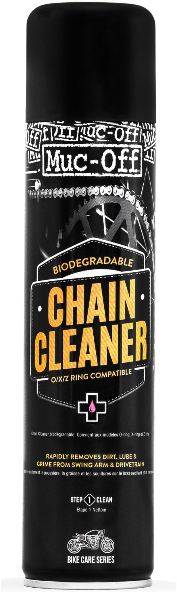 Muc-Off Motorcycle Chain Cleaner, 16.9 fl oz - Chain and Degreaser Spray for Cleaning - for On and Off-Road
