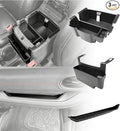 3PCS Center Console Organizer Combo Kit Compatible with 2018-2023 Jeep Wangler JL JLU 4xe Rubicon Sahara & Gladiator JT Accessories, Insert/Hanging Armrest Storage Box & Grab Bar Tray
