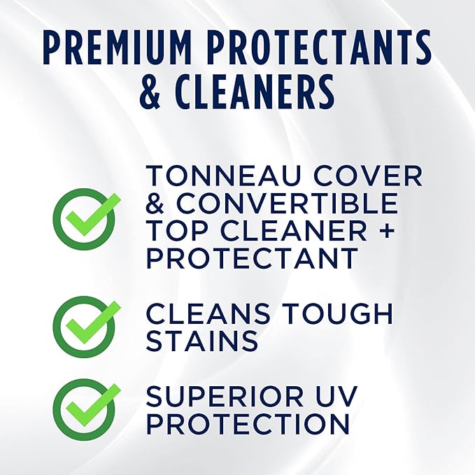 303 Products 30510 Convertible Vinyl Top Cleaning and Care Kit - Cleans And Protects Vinyl Tops - Includes Tonneau Cover And Convertible Top Cleaner 16 fl. oz. + Automotive Protectant 16 fl. oz.,,Blue