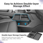 LUWU Lower Center Console Organizer Compatible with 2024-2026 GMC Acadia Elevation/AT4/Denali Accessories Armrest Console Storage Box Armrest Organizer Insert Tray Glove Organizer Tray ABS Material