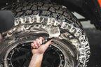 Detail Factory - ProGrip Tire Brush - Ergonomic ProGrip Handle, Stiff Synthetic Bristles, Ergonomic Design, Clean Your Tires with Ease - Grey