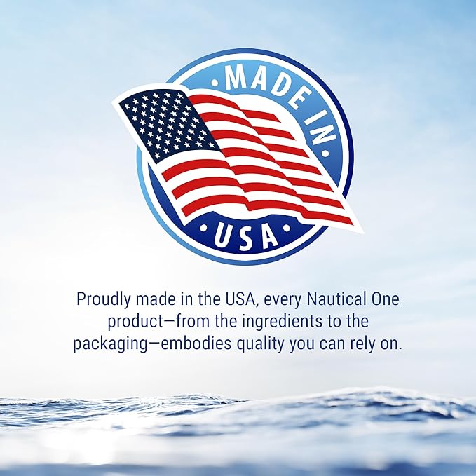 Nautical One - Ceramic Wash And Wax - Boat Wash Soap with SiO2 Ceramic Coating Protection - High Suds (128 oz)