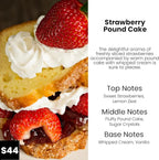 C Classy Hanging Car Air Freshener 2 Pack, Strawberry Pound Cake Essential Oil Diffuser, Long-Lasting Fragrance, Cute Glass Bottle Car Accessories for Women & Men, Made in USA