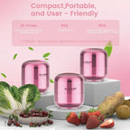 Fridge Deodorizer – 2 Pack Refrigerator Odor Eliminator, Lasts 10 Years, Chemical-Free Fresh Odor Eliminator Kit, More Effective Than Baking Soda, for Kitchen Appliances, Closet, Car, Pet Areas-Pink