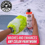 Chemical Guys TORQ Foam Blaster Wash & Wax Kit with Wash Mitt, Maxi Suds II Car Wash Soap, Blazin' Banana Sprayable Car Wax, and Chenille Premium Wash Mitt (4 Items, 32 Fl oz)