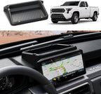 Dashboard Behind Screen (8-Inch) Storage Box for 2026 2025 2024 Toyota Tacoma & 2025 2026 4runner Accessories, Center Console Organizer Tray with Anti-Slid Pad for 4th Gen Tacoma (8 Inch Screen only)