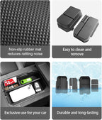 CDEFG 2PCS for 2024 2025 Land Cruiser Center Console Organizer Compatible with 2024 2025 Toyota Land Cruiser 250 Prado J250 LC250 Accessories Middle Console Dual Layer Storage Box(Not Fit Cool Box)