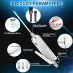 PARAROSE Car Detailing Cleaning Gun,Car Detailing Kit Interior Cleaner,High Pressure Blower Gun,Car Detailing Tools for Car Quickly Blasts Dirt and Dust Works with Air (Silver)