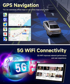 VQU 4G+64G Car Radio for BMW 3 Series 328i 335i 325i 2005-2011 Apple CarPlay Android Auto, 9 Inch IPS Touchscreen for 128i Stereo for BMW E90/E91/E92/E93 GPS Navi FM DSP SWC BT Rear Camera, No Fiber