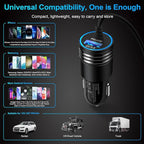 48W Super Fast Car Charger USB C Rapid Android Car Adapter with 30W Built-in Type C Fast Charging Cable for Samsung Galaxy S26 S25 S24 S23 Ultra S22 S21 S20 FE A16 A15 A14 A54 A53 A23 A13 Z Flip 7 6