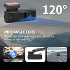 Front Dash Cam for Cars: 1080P Dash Camera Mini Front Dashcam with Car Camera 120° Wide Angle Super Night Vision 24 Hour Parking Monitor Loop Recording (Black)