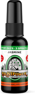BluntPower (Jasmine, 1 Pack) Concentrated Air Freshener for Room and Car Spray - Oil-Based Diffuser Spray Bottle - Long-Lasting Bathroom Spray, Car Freshener, & Odor Eliminator Spray