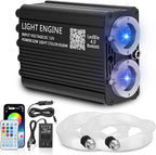 Twinkle Starlight Headliner Kit, 1000PCS 0.03in/13.5ft, 32W RGBW Twinkle & Meteor Dual-Engine 200 Shooting Stars, Music Mode APP/Remote Control Star Effect, for Truck/SUV/Home/Party