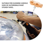 Decal Remover Eraser Wheel 3.5 Inch Rubber Vinyl Remover with Drill Adapter for Car Paint Surface Sticker and Tape Cleaning Automotive Detailing Tool