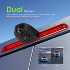 Dual Back Up Rear View Camera for 2007-2019 Mercedes Benz Sprinter Van Parking Assist Reverse Camera AHD/CVBS Night Vision Wide Angle Waterproof Brake Light Roof Mount Cam