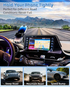 PZK Car Phone Mount for Toyota C-HR CHR 2019 2020 2021 2022 LE/XLE/Limited/Nightshade Accessories 8-inch Screen 360° Rotation Smart Phone Cradles Auto Lock Phone Holder Hands Free Not Affect Vent