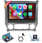 8 Core 6+128G Android Car Radio Stereo for Chevy Silverado/GMC Sierra 2014-2018 Wireless Carplay Android Auto, 10.1'' Touch Screen Head Unit Mirror Link WIFI GPS Bluetooth FM/RDS DSP Backup Camera SWC