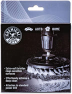 Chemical Guys ACC506 Light Duty Spinner Multi-Surface Drill Brush Attachment (Fits Any Standard Drill - Power Scrubber Removes Stains & Gently Cleans Upholstery, Fabric and Carpet), Gray