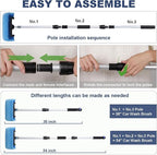 Car Wash Brush with Long Handle for Car Truck Boat RV SUV Washing (Blue, 54")