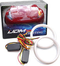 iJDMTOY 90mm White/Amber Switchback LED Halo Ring Retrofit Lighting Kit