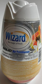 Wizard The Magic of Fresh gel Air Freshener, solid air freshener 7.8 oz Vanilla papaya (Pack of 6)