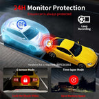 X18 4K Dual Dash Cam Front and Rear, Free 64GB Card Support 256G Max, 5.8G WiFi - up to 20MB/s Fastest Download Speed with App, 4K 2160P/FHD Dash Camera, 3" IPS, G-Sensor,24H Parking Mode