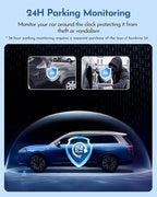 PGYIOO！Dash Cam, 4K Dash Cam Front and 2.5K Rear, Dash Camera for Cars with APP, 3" IPS Display Car Camera, 175°+160°Wide Angle, Night Vision, 24H Parking Mode, Loop Recording, 32GB Card