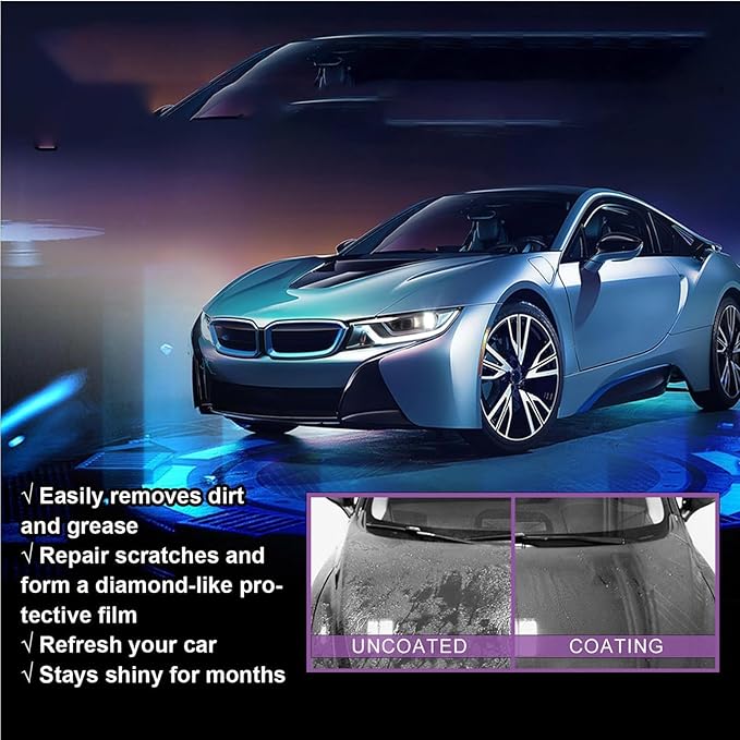 Crystal Serum Ceramic Coating for Cars, 9h+ Ceramic Armor, Crystal Gloss Auto Coating Liquid, Advanced Graphene Coating for Cars (1Pc)