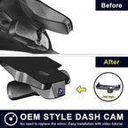 Mangoal 4K Dash Cam Custom fit for Toyota Tacoma 2018 2019 2020 2021 2022 2023(Model A),Limited TRD Sport Off-Road Pro SR5 SR,Integrated OEM Look,UHD 2160P Video,App & WiFi, 64GB Card