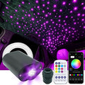 Twinkle Starlight Headliner Kit Sound Activated Star Ceiling Lights Fiber Optic Lights Mini White with Bluetooth APP & Remote Control 300 Pieces 6.5ft/2m Fiber Optical Cable